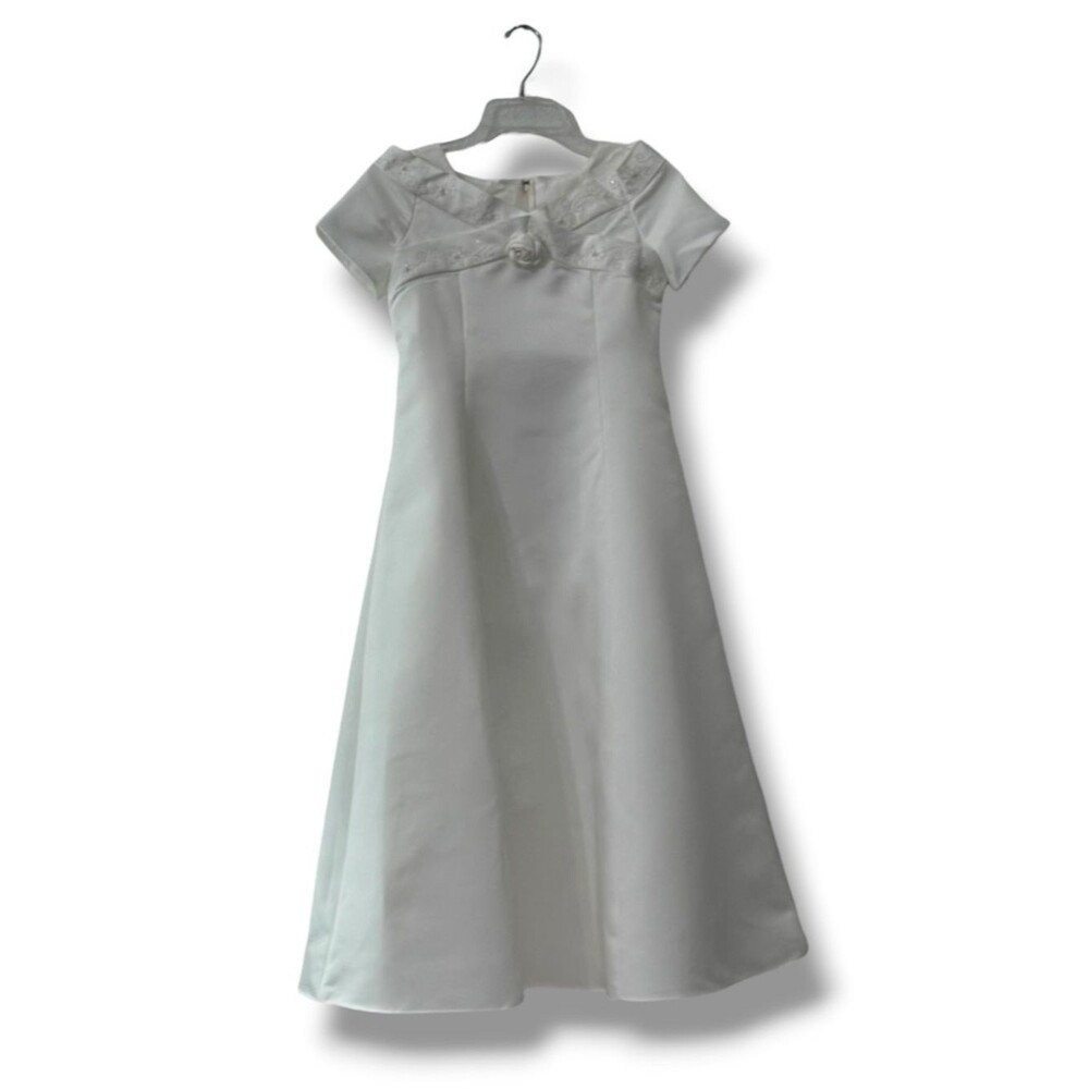 Cherish Ivory Communion Flower Girl Dress 8.5 Special Occasion Formal